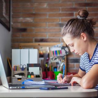 Northix Organiseur de bureau aspect lin  