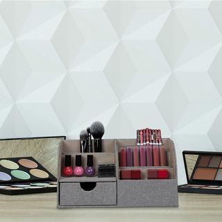 Northix Organiseur de bureau aspect lin  