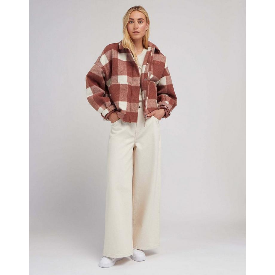 Lee Karierte Wolljacke  