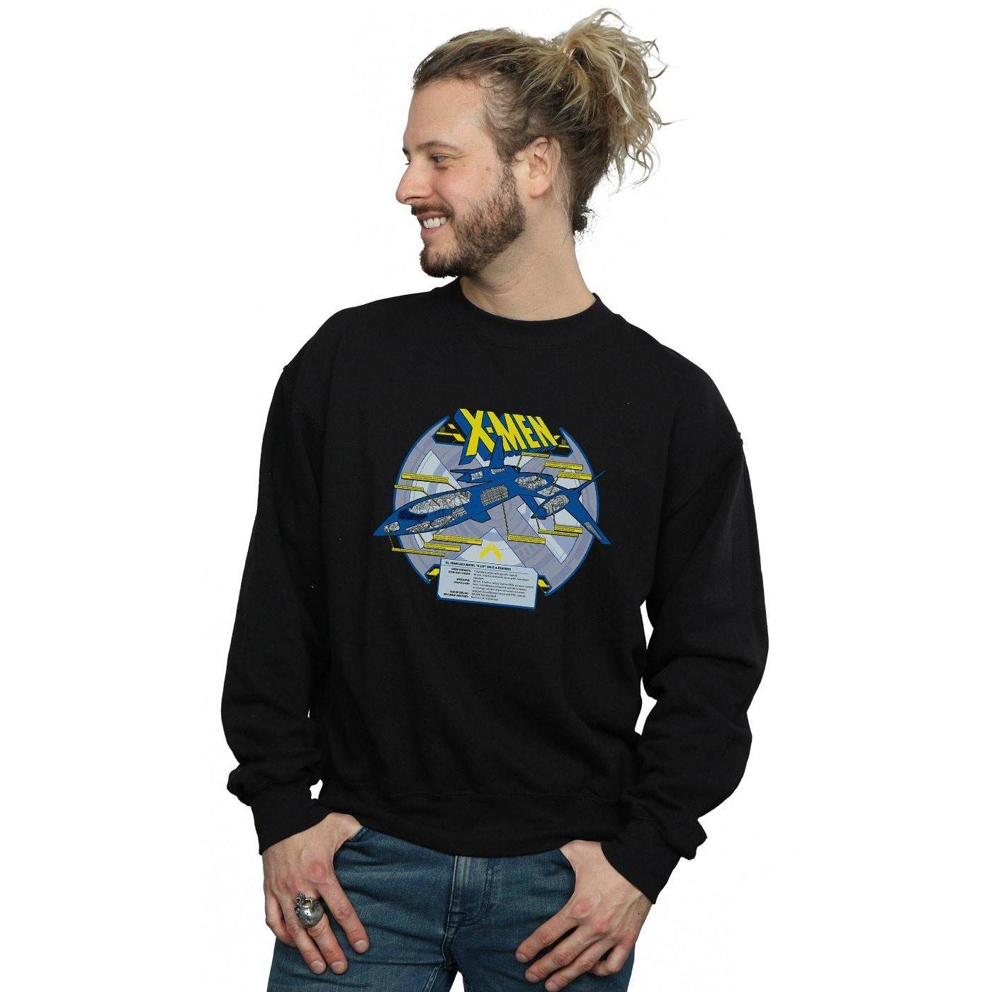 MARVEL  XMen XJet Breakdown Sweatshirt 