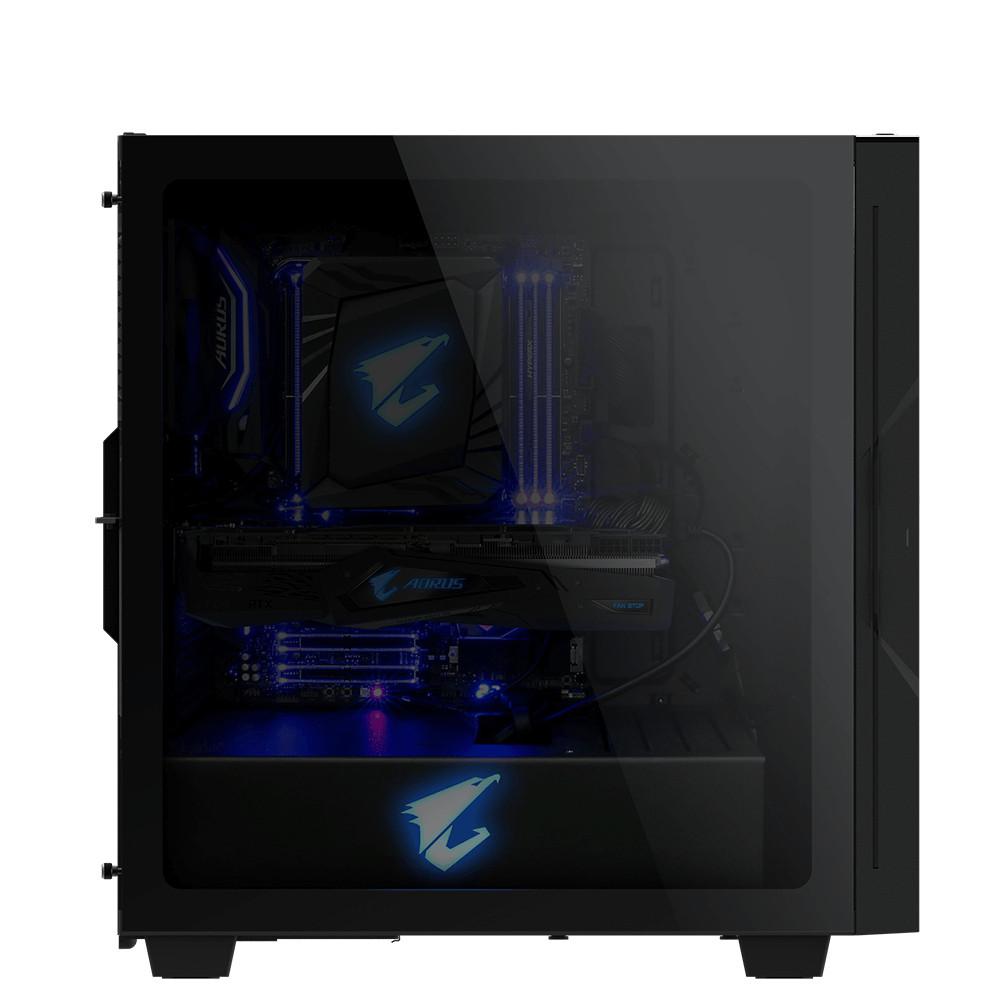 Gigabyte  GB-AC300G Computer-Gehäuse Midi Tower Schwarz 