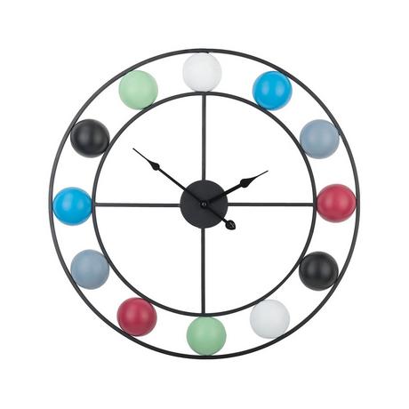 Beliani Horloge murale en Métal Rétro REIDEN  