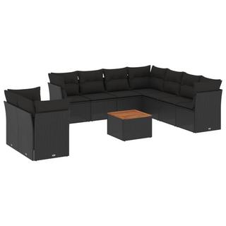 VidaXL set divano da giardino Polirattan  