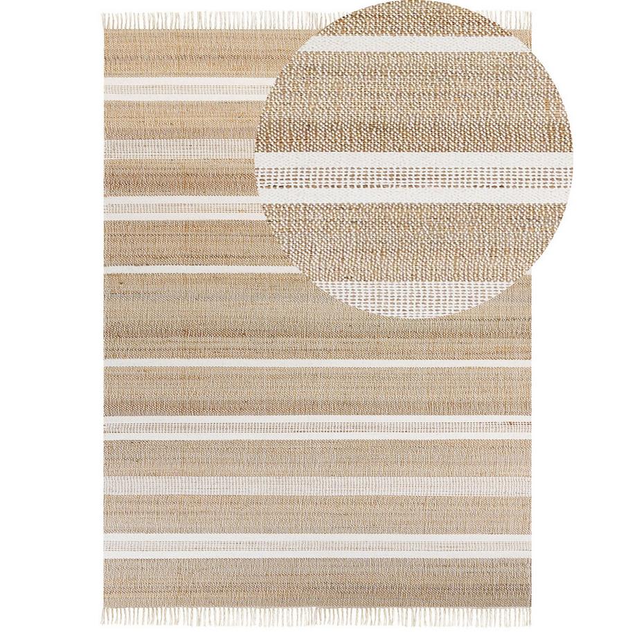 Beliani Teppich aus Jute Boho TALPUR  
