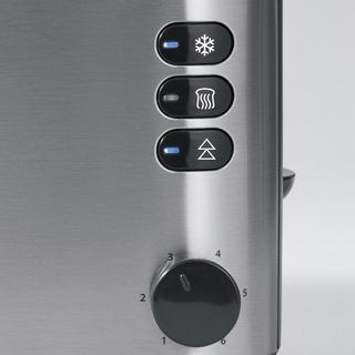 SEVERIN AT  Tostapane lungo doppio Con griglia scaldabriosche integrata Acciaio inox (spazzolato), Nero  