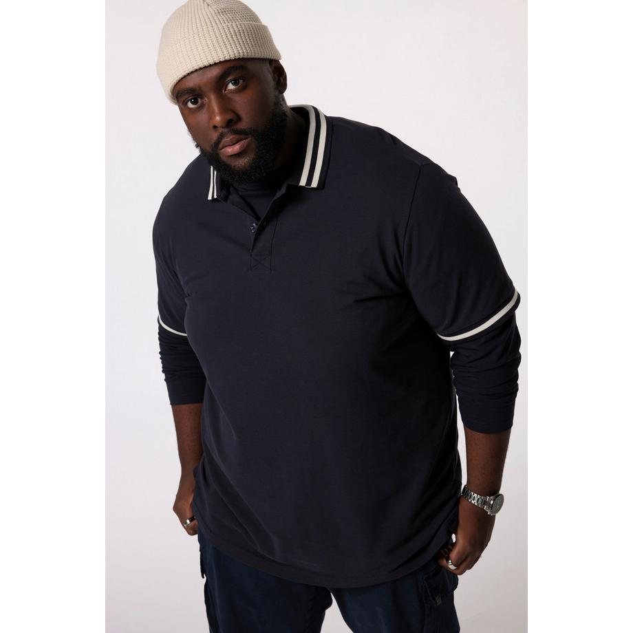 Sthuge Polo en maille piquée à manches courtes avec broderie au dos  