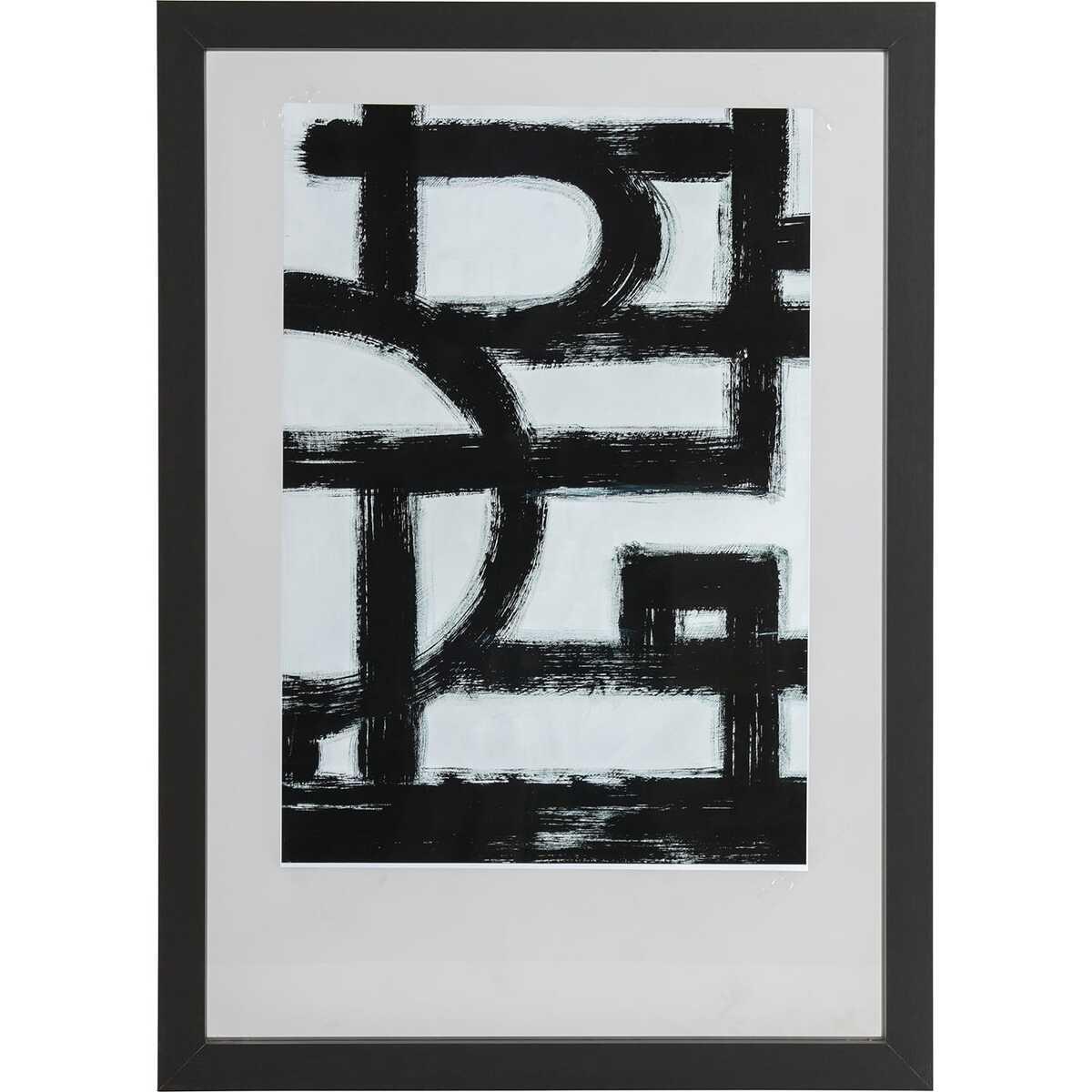 mutoni Cadre photo Blake bois noir 70x50  