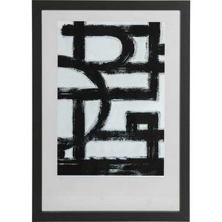 mutoni Cadre photo Blake bois noir 70x50  