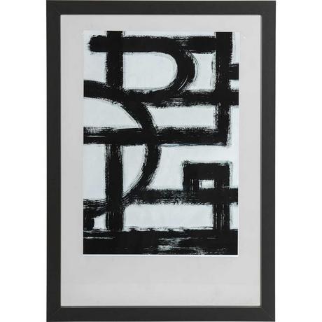 mutoni Cadre photo Blake bois noir 70x50  