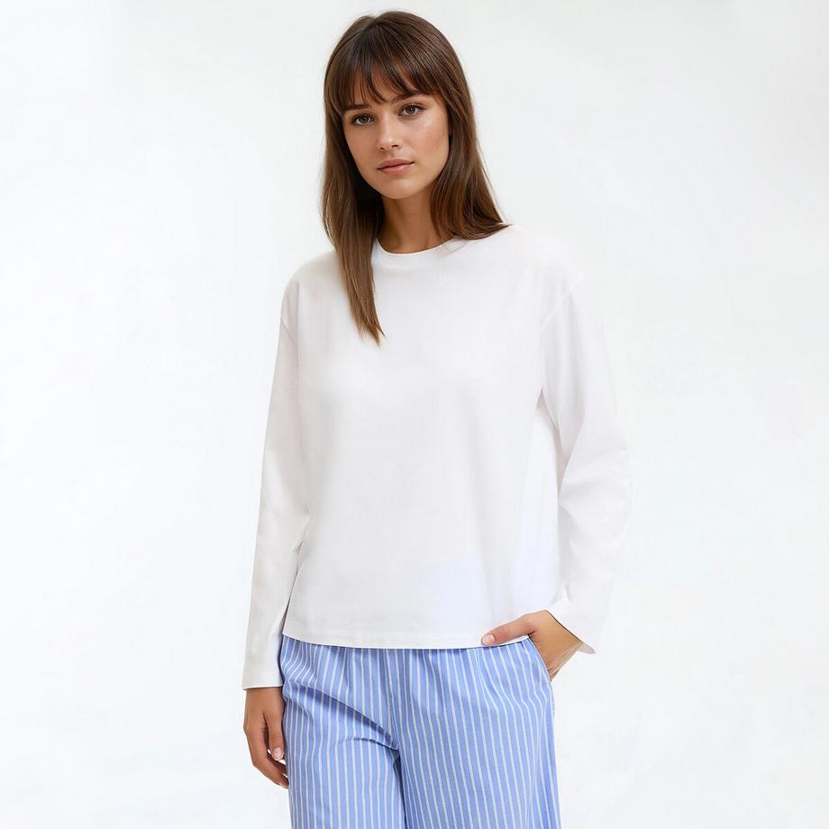 La Redoute Collections Haut de pyjama en jersey pur coton  