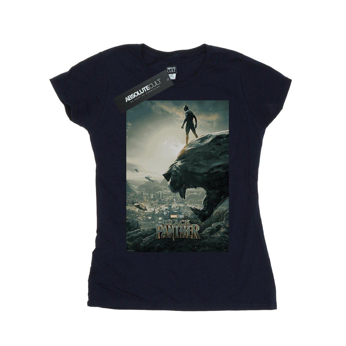 Image of Black Panther Poster Tshirt Damen Marine S