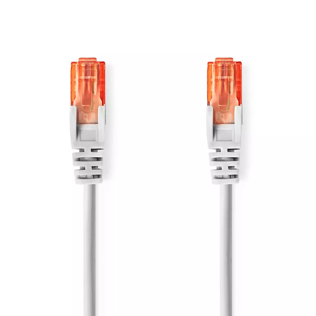 Nedis – Cat6 -Netzwerkkabel | RJ45 männlich U/UTP 20,0 m Runde PVC Grau Etikett, One Size