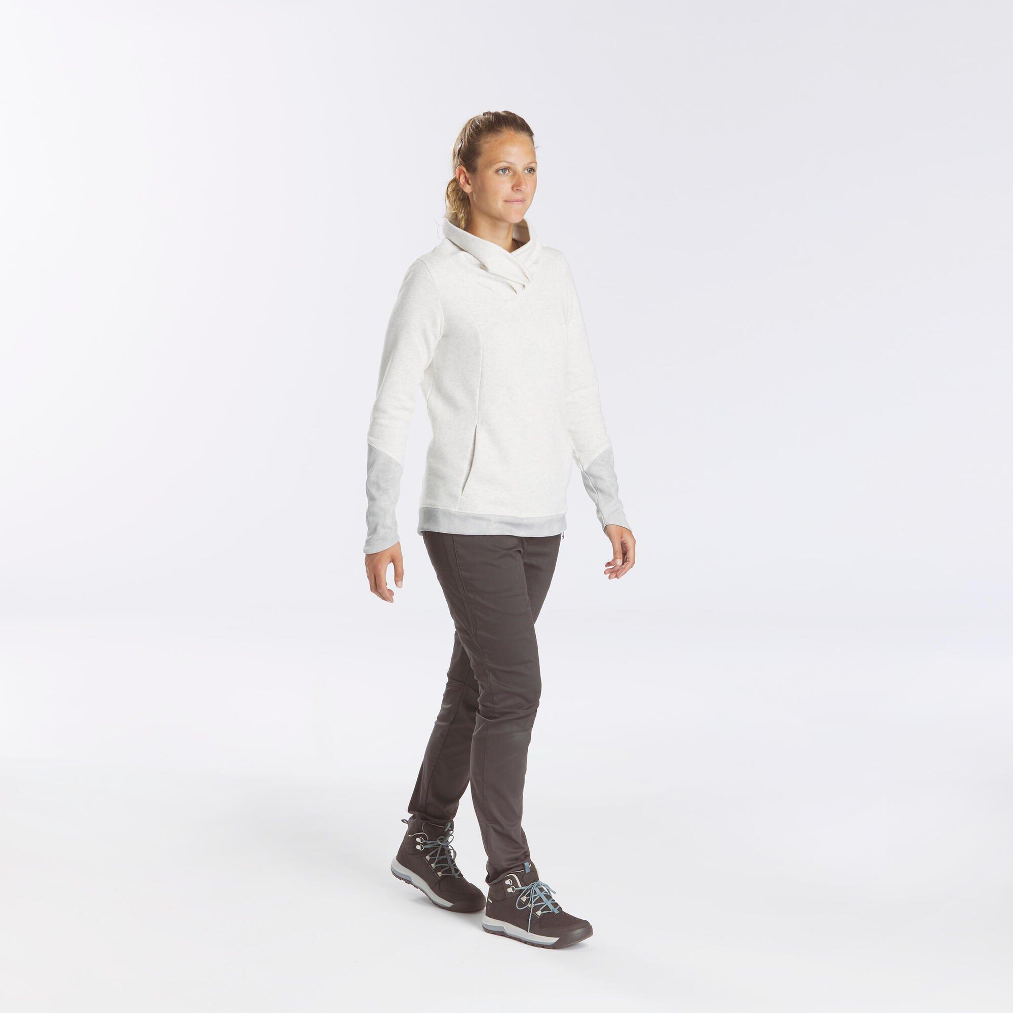 Image of Pullover Naturwandern Nh500 Damen Gewittergrau XS