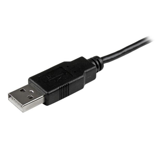 STARTECH.COM  Câble de charge / synchronisation mobile USB A vers Micro B slim de 15 cm pour smartphone et tablette - M/M - Noir 