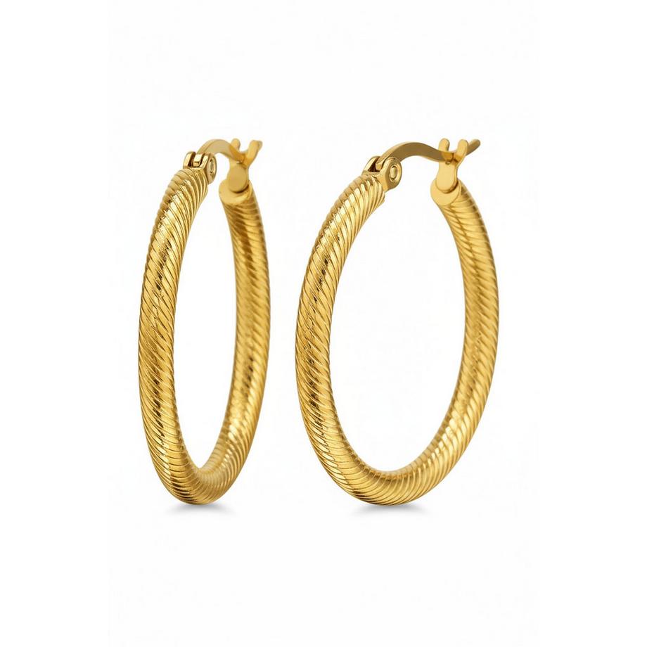 Maxte  Créoles en    Couleur   à Motif Peau de Serpent avec Fermoir Français 