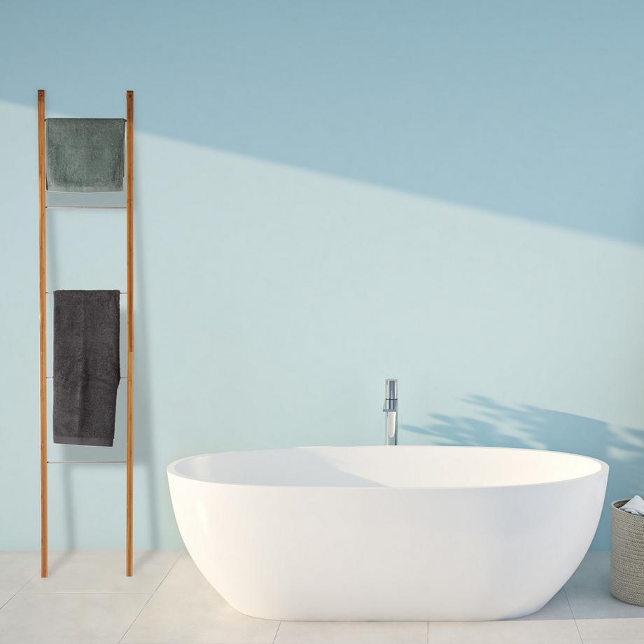 B2X Leiterregal Handtuchhalter Bambus  