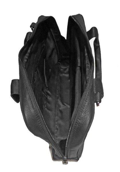 Dermata Lederwaren Laptop-Tasche aus weichem Nappa Rindleder 40 cm  