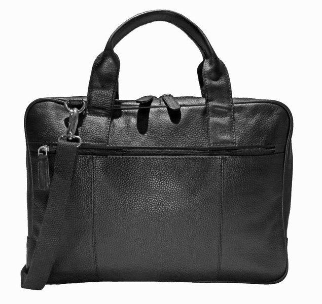 Dermata Lederwaren Laptop-Tasche aus weichem Nappa Rindleder 40 cm  