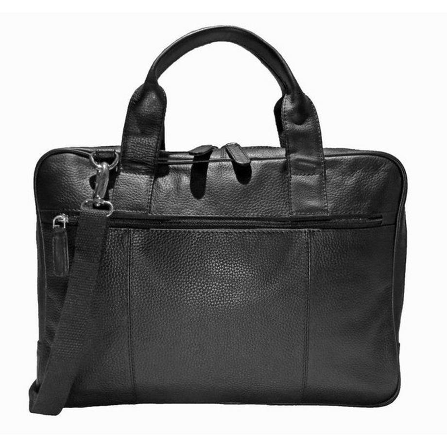 Dermata Lederwaren Laptop-Tasche aus weichem Nappa Rindleder 40 cm  