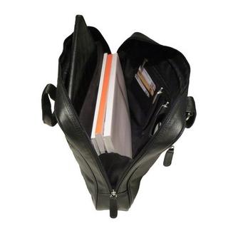 Dermata Lederwaren Laptop-Tasche aus weichem Nappa Rindleder 40 cm  