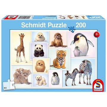 Puzzle Tierkinder der Wildnis (200Teile)