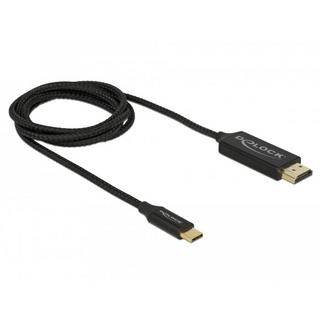 DeLock  DeLOCK 84904 Videokabel-Adapter 1 m USB Typ-C HDMI Schwarz 