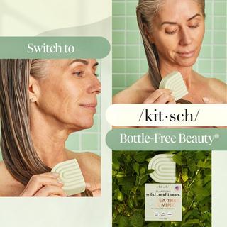 Kitsch  Après-shampoing solide à l’arbre à thé et à la menthe 