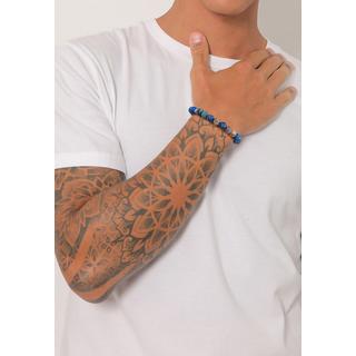 Kuzzoi  Armband  Achat Perlen Blau Beads 