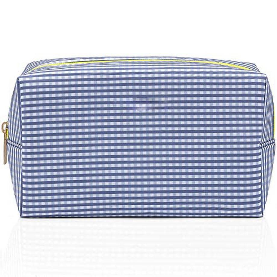 Only-bags.store  Kosmetiktasche, Kosmetiktasche Groß mit Stickerei, Schminktasche, Kulturtasche, Make Up Tasche für 