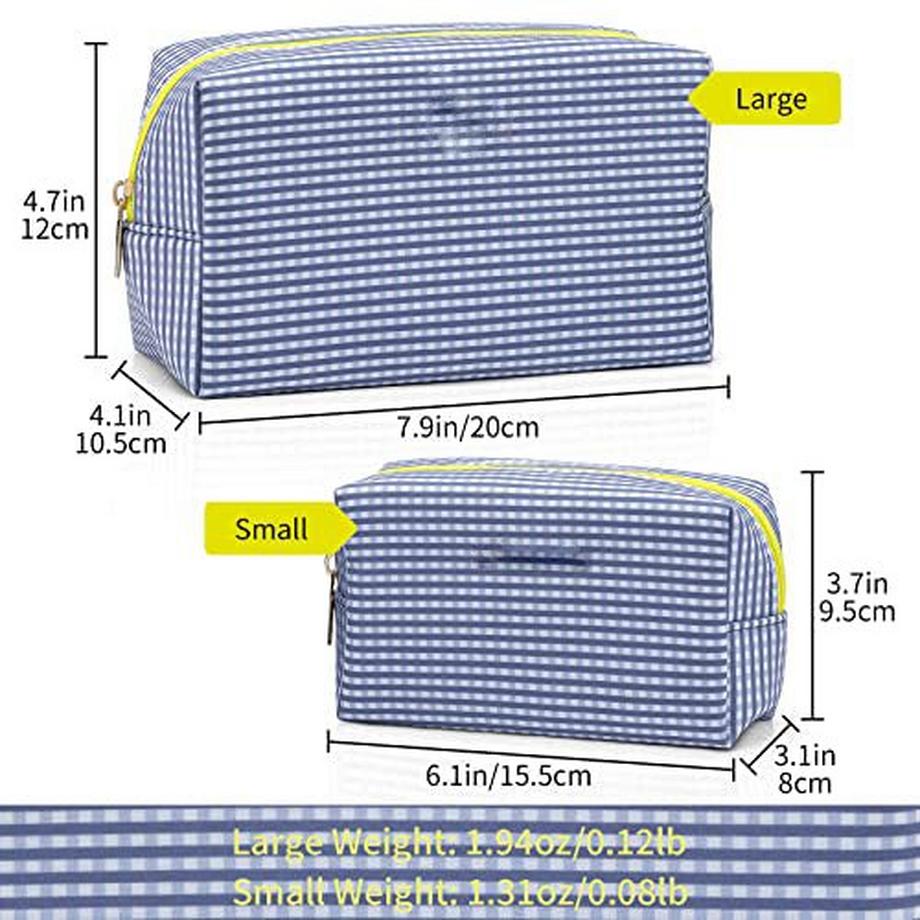 Only-bags.store  Kosmetiktasche, Kosmetiktasche Groß mit Stickerei, Schminktasche, Kulturtasche, Make Up Tasche für 