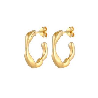 Elli  Boucles d'Oreilles Créoles Femme Structure Déclaration Élégante 