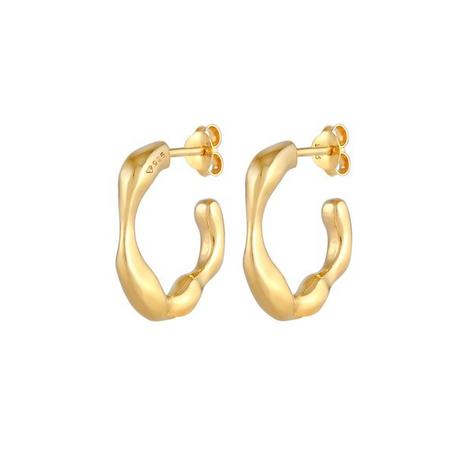 Elli  Boucles d'Oreilles Créoles Femme Structure Déclaration Élégante 