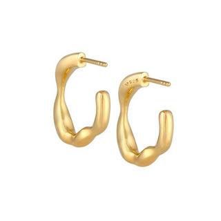 Elli  Boucles d'Oreilles Créoles Femme Structure Déclaration Élégante 