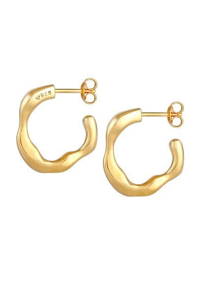 Elli  Boucles d'Oreilles Créoles Femme Structure Déclaration Élégante 