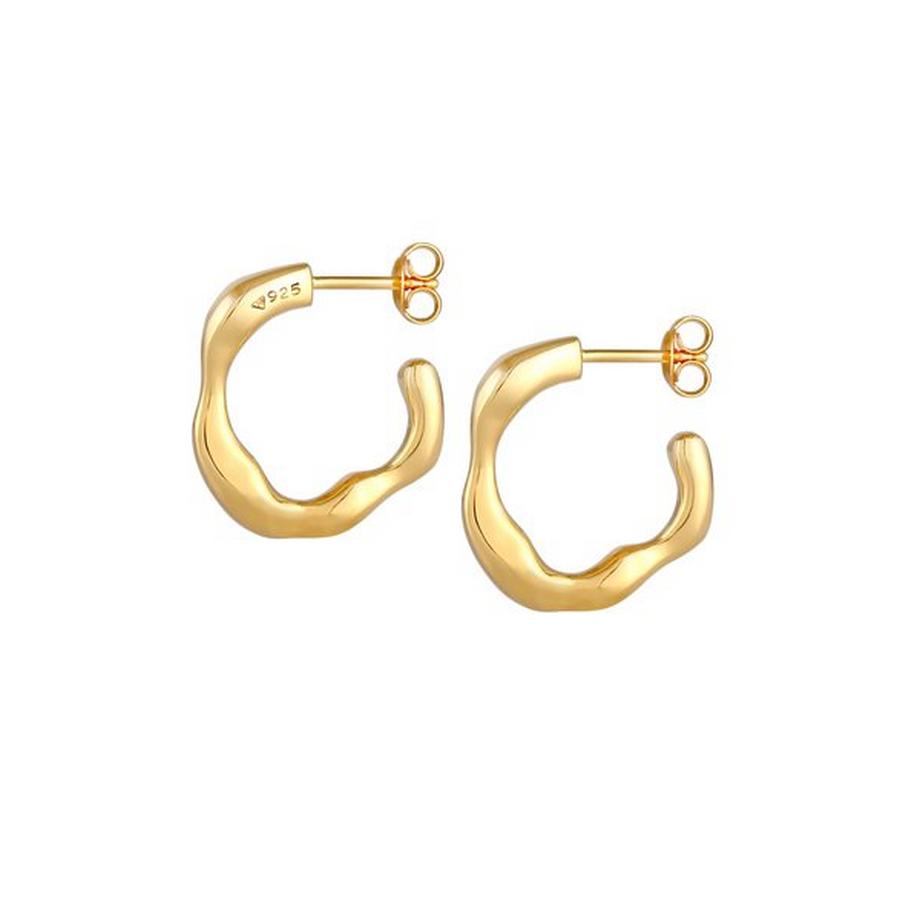 Elli  Boucles d'Oreilles Créoles Femme Structure Déclaration Élégante 