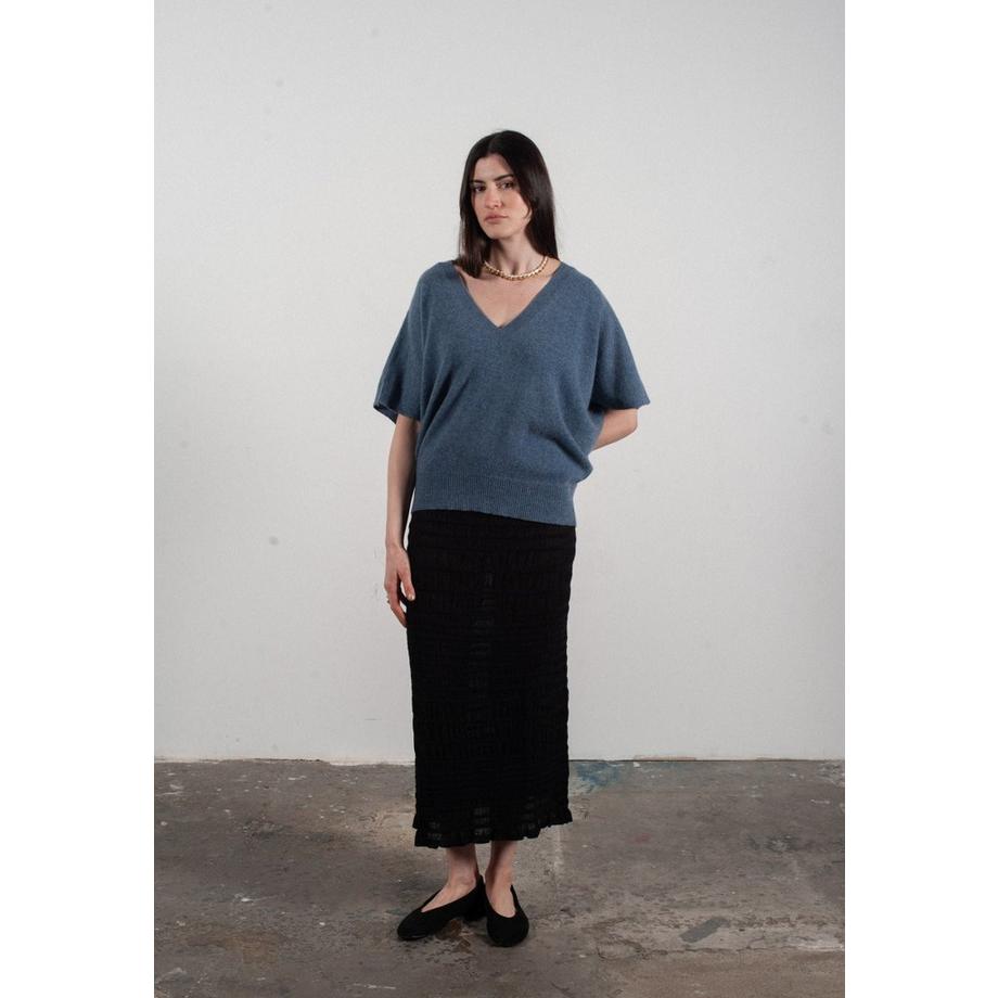 Studio Cashmere8 RIA 25 V-Ausschnitt Fledermausärmel T-Shirt  