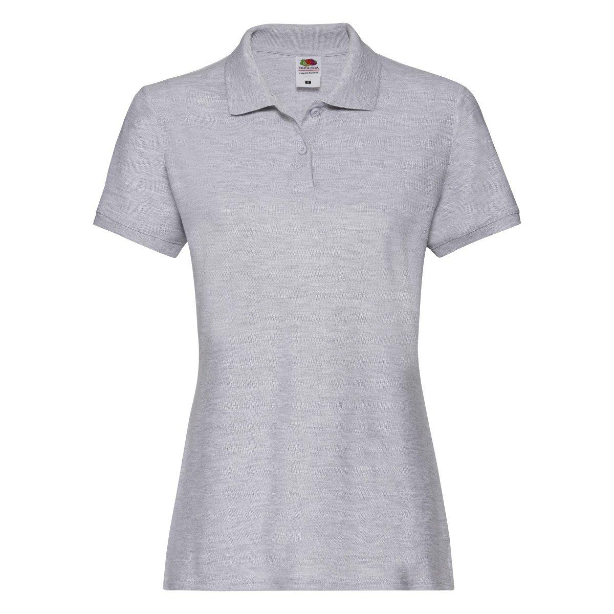 Image of Ladyfit Premium Poloshirt Damen Grau S