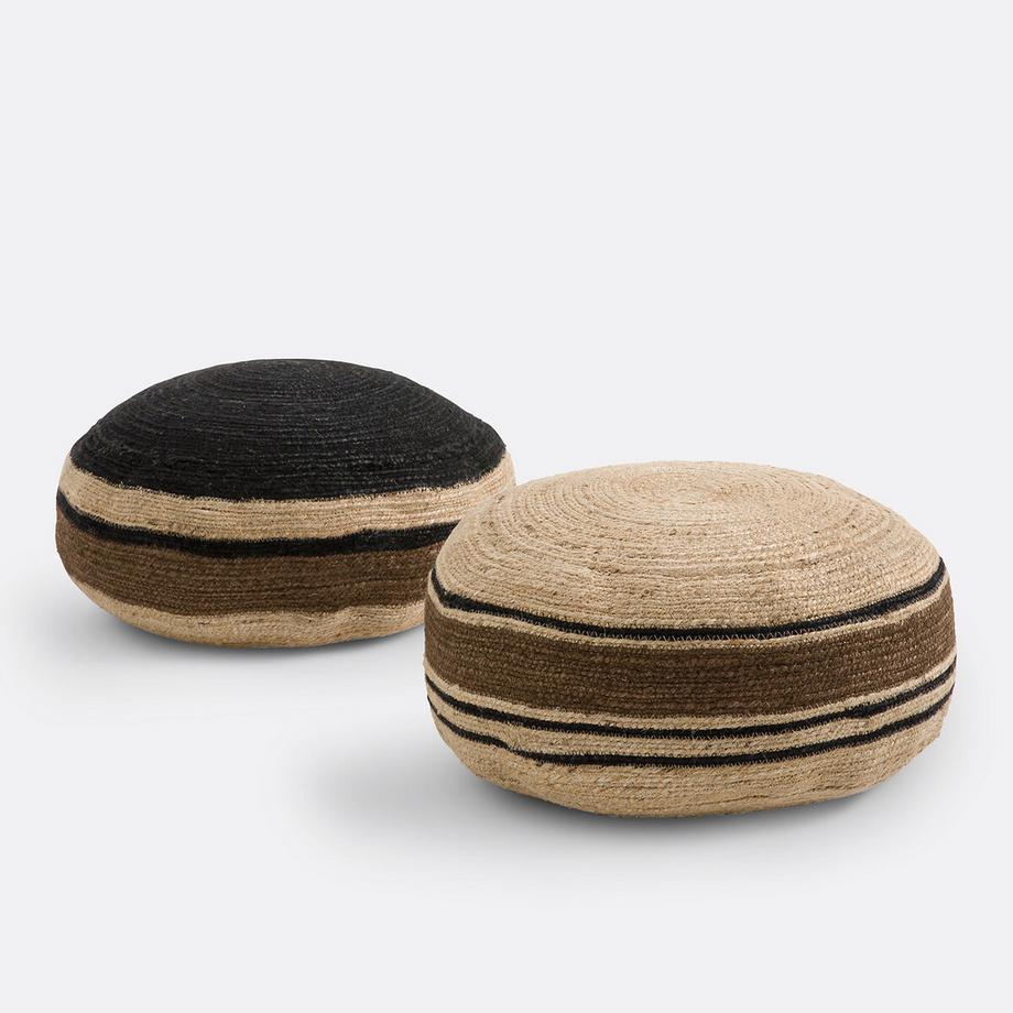 La Redoute Intérieurs Pouf Tahani aus Jute-Geflecht  