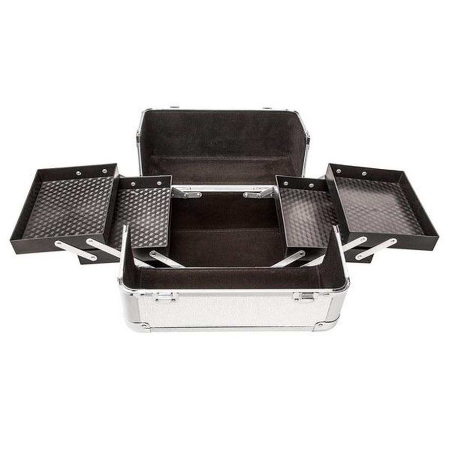 Tectake  Kosmetikkoffer mit 4 Ablagefächern 