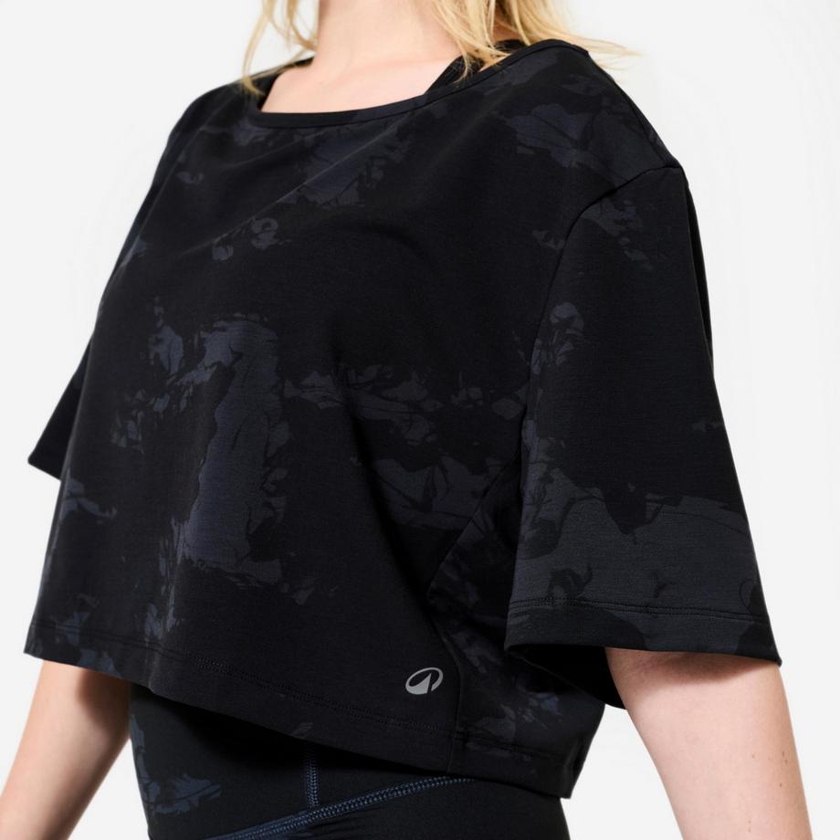 DOMYOS  Kurzarmshirt  Modern Jazz Dance Crop Top Modalfaser 