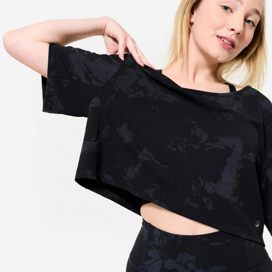 Kurzarmshirt  Modern Jazz Dance Crop Top Modalfaser