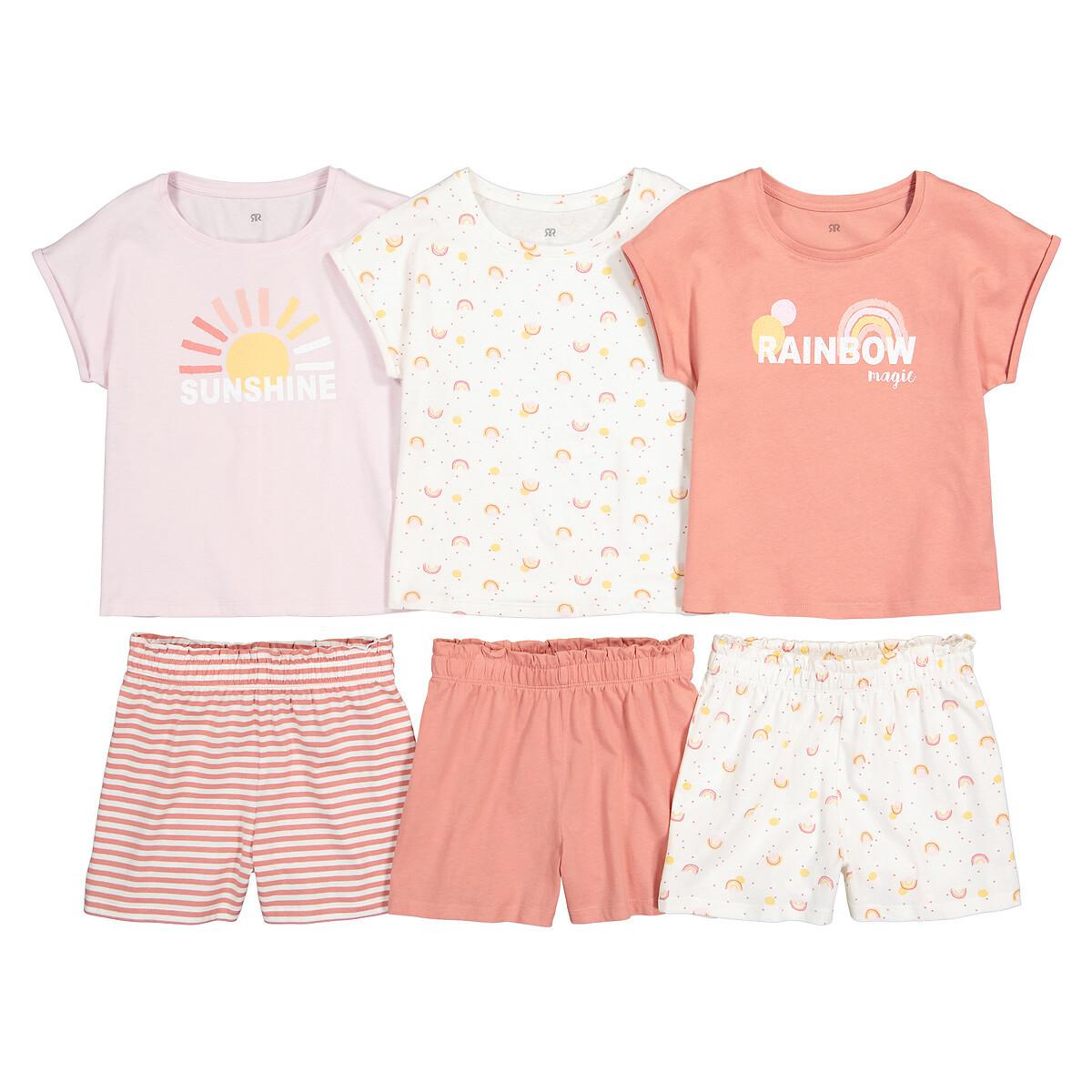 Image of 3er-pack Kurzpyjamas Mädchen Rosa 126
