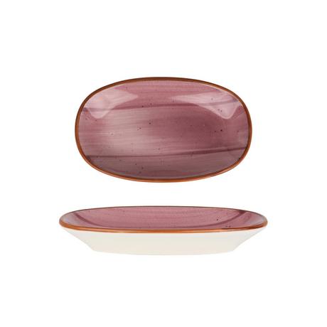 Bonna Assiette de service - Aura Blackberry -  Porcelaine - lot de 2  