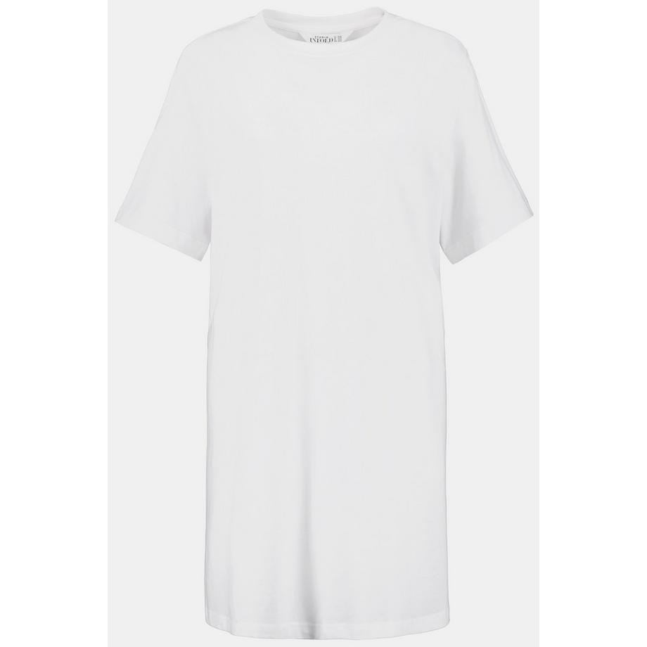 Studio Untold Longshirt Rundhals Halbarm Lang Geschnitten  