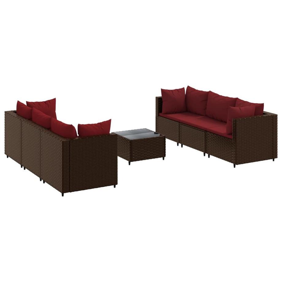 set salotto da giardino Polirattan