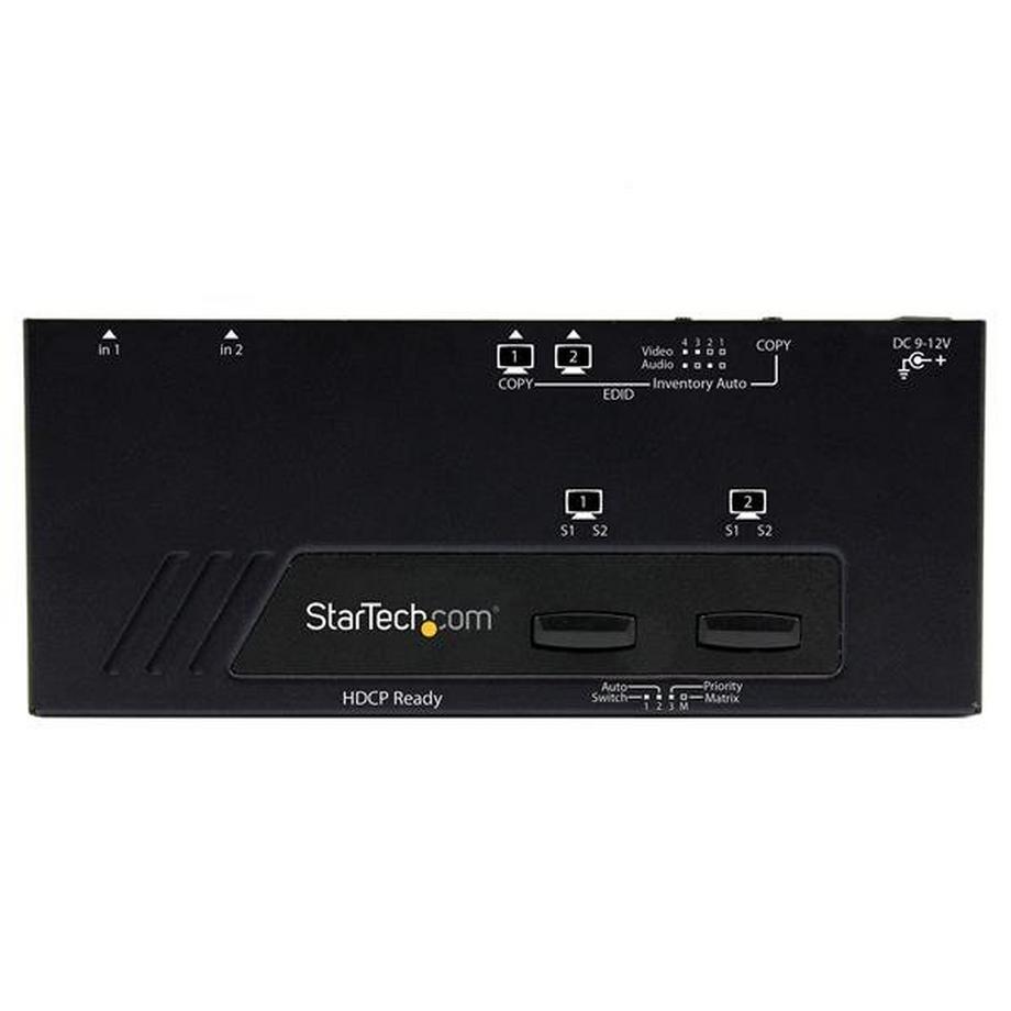 STARTECH.COM  StarTech.com Switch matrice HDMI 2x2 con commutazione automatica e prioritaria - 1080p 