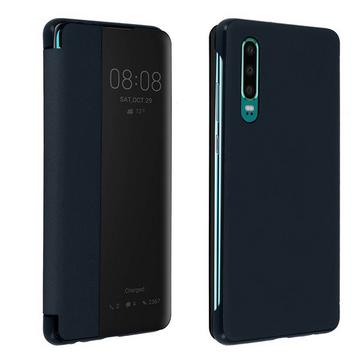 Étui Fenêtre Huawei P30 Bleu