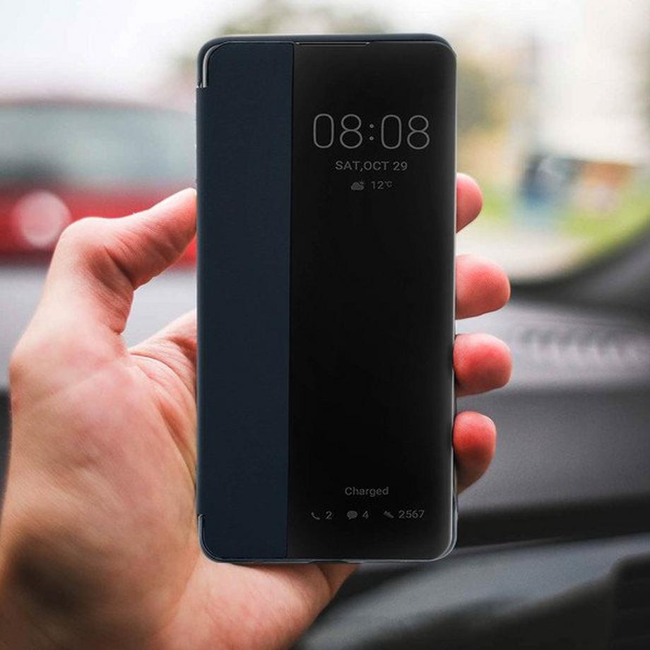 Avizar  View Cover Hülle Huawei P30 Dunkelblau 