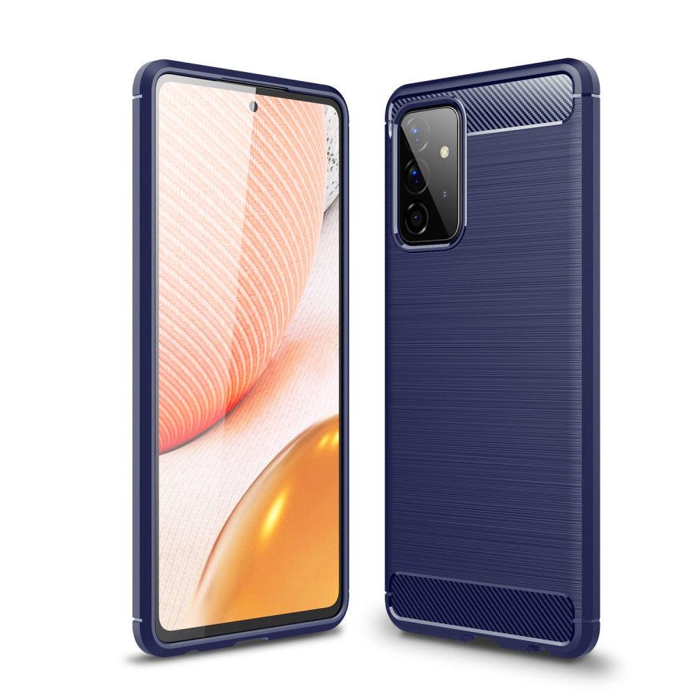 Image of Galaxy A72 - Metall Carbon Look Gummi Hülle