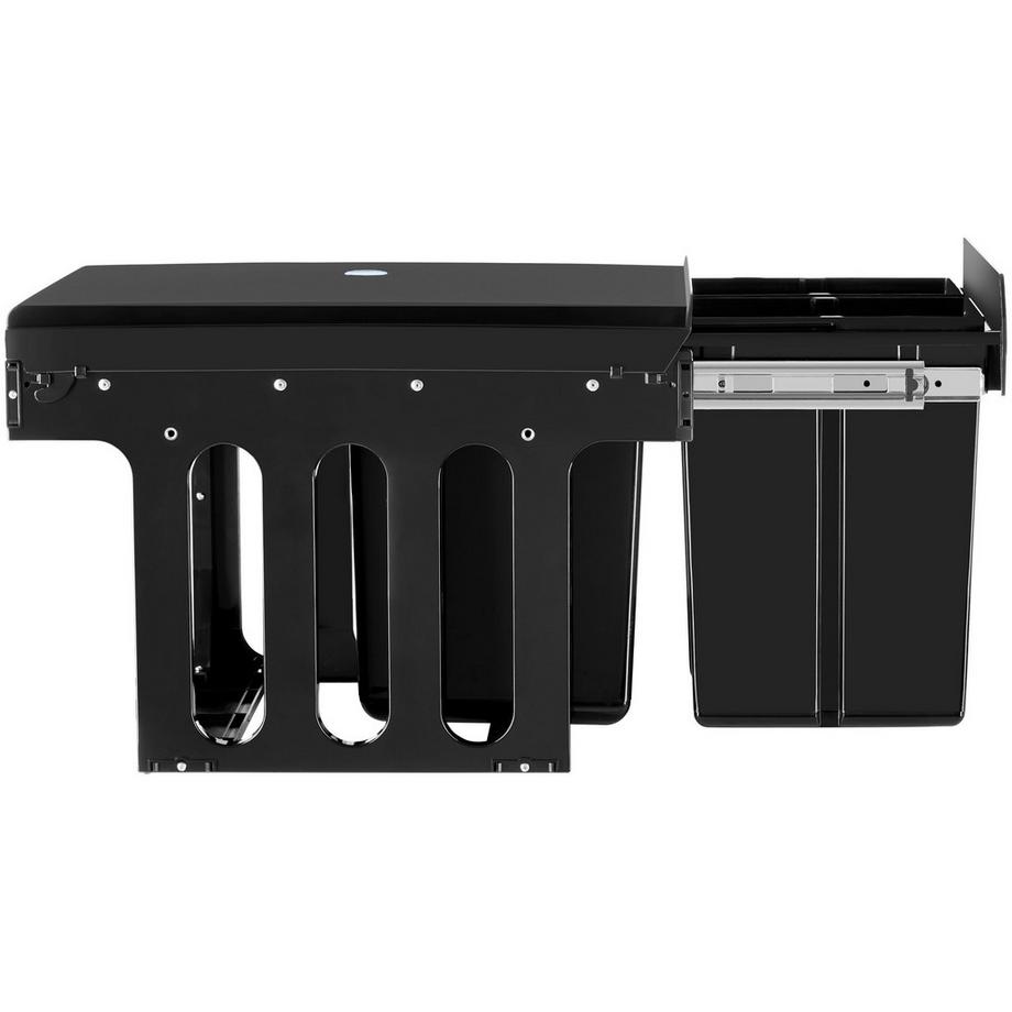 Tectake Contenitore per rifiuti Ashlyn 3 scomparti per la raccolta differenziata, 2 x 8 l e 1 x 15 l  